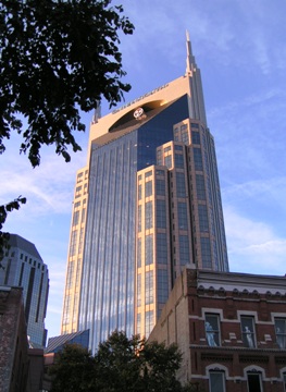 This photo of the distinctive AT&T Building (also known as the Batman Building) in Nashville, Tennessee was taken by Vera Berard of Zephyrhills, Florida.